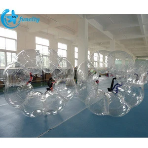 High Quality TPU Inflatable Bumper Ball , Inflatable Bubble soccer , Body Zorb Ball
