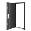 High Quality UV Proof  Iron Door Designs Ukraine Steel Industrial Door With Aluminum Stripes