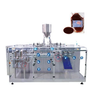 High speed 80 bags per minute duplex doypack pouch filling sealing sauce packing machine for mayonnaise ketchup