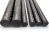 High-Strength preservative solid Plain weave bright carbon fiber rod