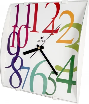 Highest quality minimalist designer silent quartz colorful plastic wall clock