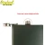 Import Hip Flask Olive Green 8 oz Stainless Steel Pocket Hip Flask Hot Sale 8Oz Metal Whisky Stainless Steel Hip Flask from China