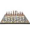 Historical Egyptian Figures Metal Chess With Board