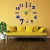 Import Home Decorative Wall Sticker 3D Frameless Digital DIY Wall Clock from China