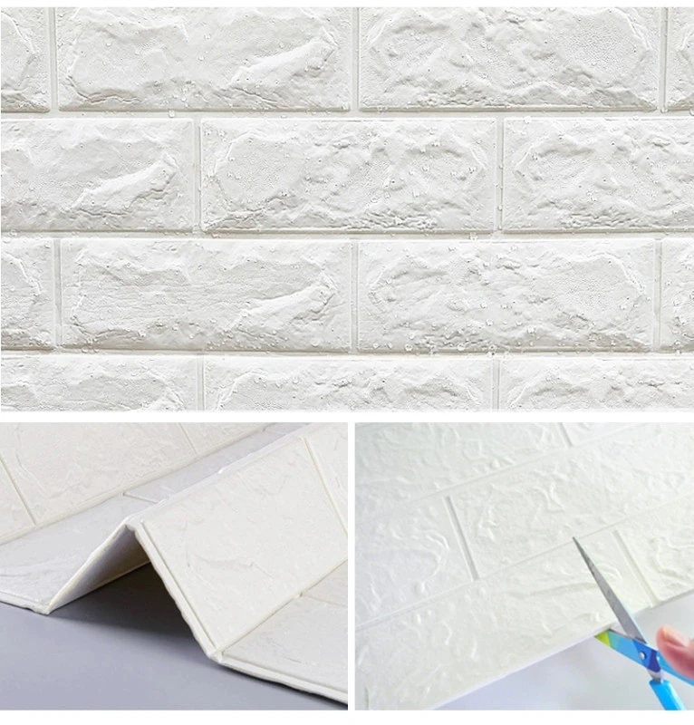 Home furnishing wallpaper, child protective wallpaper 3D self adhesive foam brick wall sticker