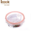 Home Storage Housewares Kitchen Appliance Compartment With Plastic Lid Glass Airtight Container