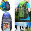 Hot 50L Large Waterproof Climbing Hiking Backpack Rain Cover Bag Camping Mountaineering Backpack Sports Outdoor Bike Bag