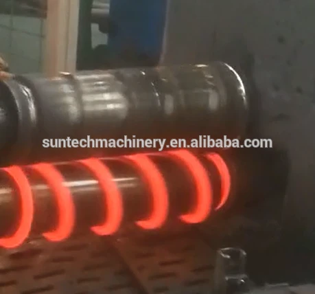 Hot coiling spring production machine