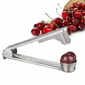 Hot Innovative Kitchen Tools Stainless Steel Mini Cherry Pitter Easy Cherry Stoner Remover Gadget