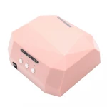 Hot sale 36w diamond nail led lamp 12w ccfl +24w led with magnet metal bottom led nail dryer