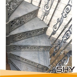 Hot sale cast iron spiral stair parts used spiral staircase wrought iron spiral stair