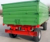 hot sale Euro style tractor use hydraulic 8 Tons,heavy duty farm tipping trailer, rear and side tipping with CE