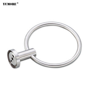 Hot sale factory bathroom accessories 304 stainless steel hotel household wall mounted towel ring