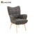 Import Hot Sale Modern Leisure Fabric Living Room Chair with Ottoman, Wingback Chair, Accent Chair with Ottoman Set, Fauteuil from China