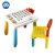 Import Hot sale multifunction baby kids plastic table and chair with removable legs and pen holder from China