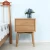 Import Hot Sale New Design Natural  Wooden Bedside Cabinet Nightstand With 2 Drawers from China