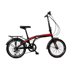 Hot sale new products cycling black red folding bicycle