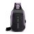 Import Hot sale trendy chest bag with USB Charging Port for men and women from China