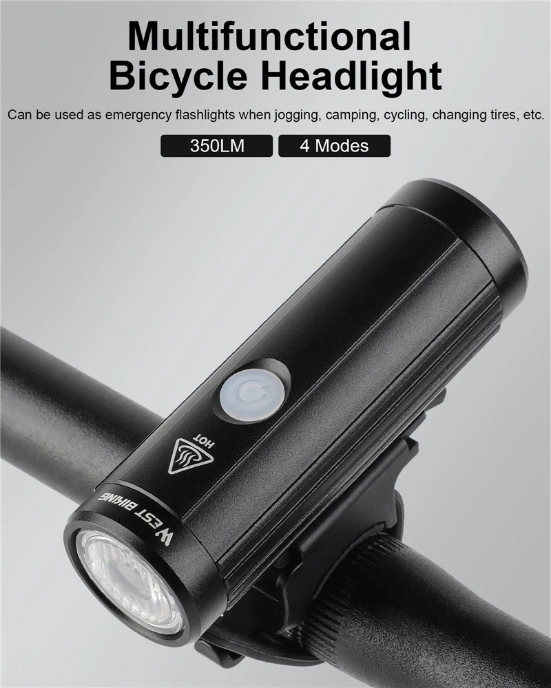 Hot Sale WANCHZ Bicycle Light Night Riding USB Glare Flashlight Headlight Rainproof Mountain Bike Riding Equipment