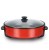 Import Hot Sell Aluminium Fry Heating Non Stick Electric Multifunction Deep Pizza Pan Electric Skillet Pan Round Electric Pizza Pan from China