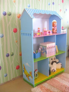 hot sell child wooden bookshelf for daycare bookcase furniture