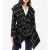 Import Hot Sell Women Fashion Turn Down Collar Long Sleeve Casual Plaid Wool Coat from China