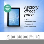 Hot selling 15.6" 18.5" 21.5" 32" 43" 49" 55" 65" wall mounted android smart tv advertising display lcd screen for stores