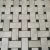 Import Hot selling Basket weave Mosaic Tiles black white decorative mosaic marble stone with high quality from China