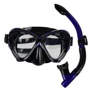 Hot selling professional scuba diving equipment panoramic adult snorkeling mask set