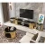 Import Hotel furniture glass round coffee table tv stand and coffee table set modern coffee table for living room from China