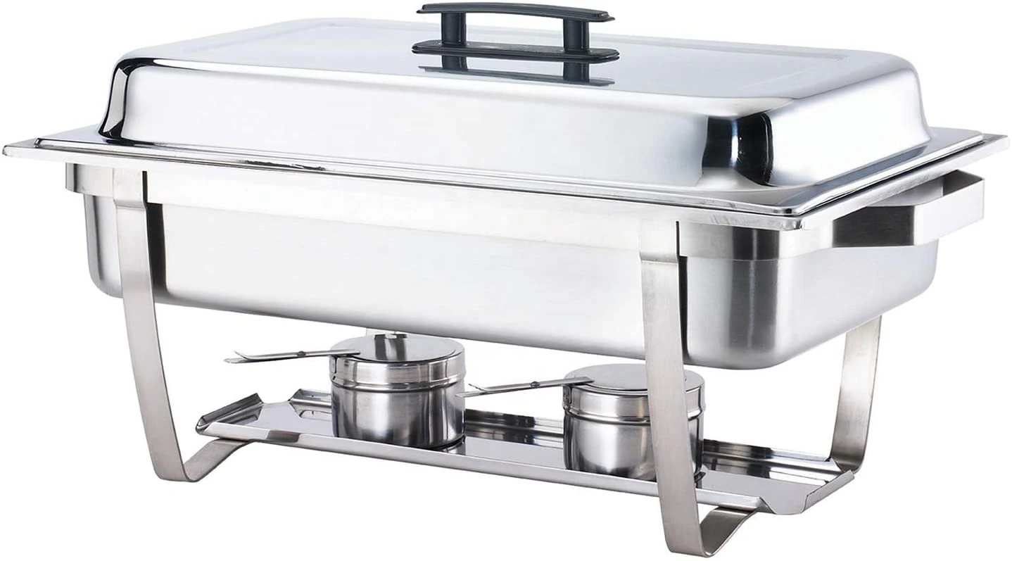 Hotel Restaurant Party Banquet Stainless Steel Food Pans Food Warmer Serving Chafing Dishes