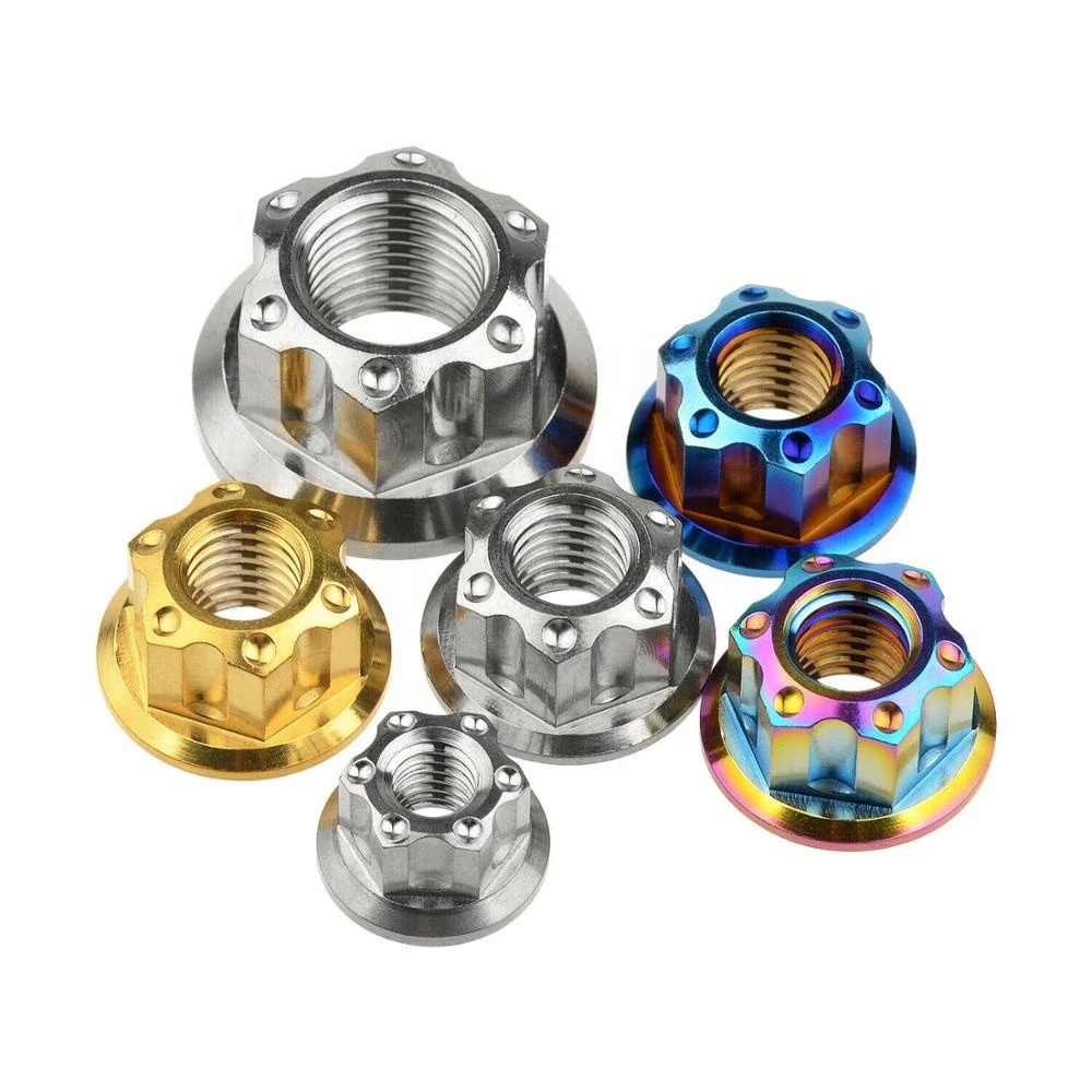 Hotsale Anodized titanium fasteners bolts and nuts for bicycle and motorcycle parts