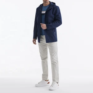 Huiquan 2021 stylish sports men jacket spring zipped hooded jacket with pockets