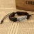 Import In Stock Fashion Love Metal Charm Braided Leather Bracelet For Lover from China