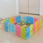Indoor Kids Furniture Colorful Folding Plastic Playpen Safety Baby Fence