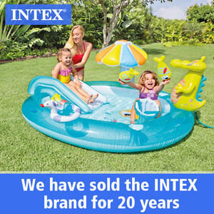 Buy Intex 57129 Gator Play Center Inflatable Kiddie Spray Wading Pool ...