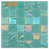 Iridiscent Custom wear-resisting natural glass cube mosaic pool tile mosaic tiles mixed