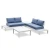 Import JB3084 Luxury Aluminum Outdoor Furniture Sofa Set Modern Patio Outdoor Sofas from China