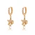 Import Jewelry round ball stud earrings 18K gold Plated disco ball earrings for women from China