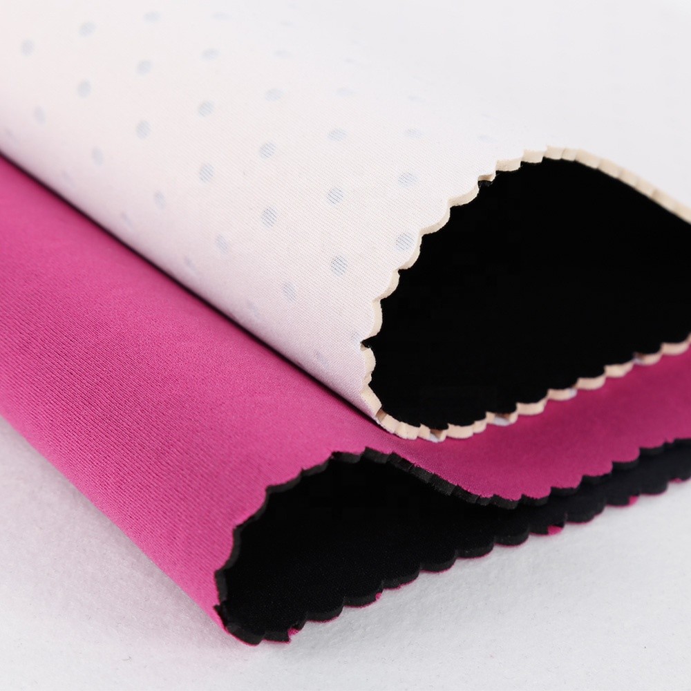 Jianbo Wholesale 2mm Breathable Perforated Neoprene Sheet Coated Custom Colored Nylon and Polyester Fabric for Masks/Bags