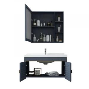 JOININ modern desig hotel Furniture Space Aluminium Wall Bathroom Sink Cabinets For Bathroom