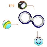Juice Pet Manufacturer Wholesale Pet Product Pull Ring TPR Interactive Training Dog Teeth Grinding And Bite Resistant Toy