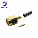 KEENYOU Ember SMA-male to RG316 RG174 Cale Crimp type DC-6G