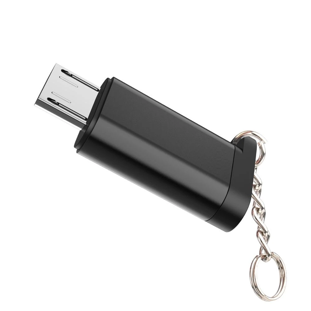 Keychain Portable OTG Micro USB Adapter Type C Male to Micro USB Female OTG Phone Converter