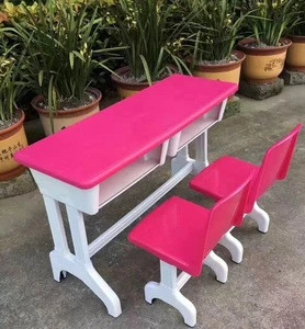 kids Plastic desk and chair for primary school classroom furniture