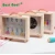 Import Kids wooden coin gift shadow money box with handle from China