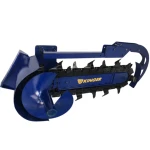 KINGER Tractor Excavator mounted Farm used tractor driven chain saw trencher ditcher