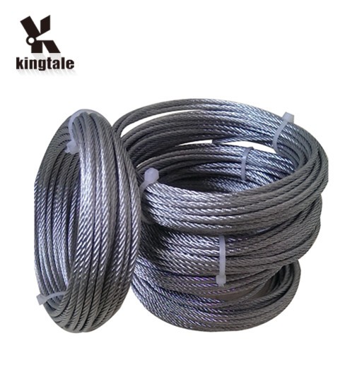 Kingtale Galv. Steel Wire Rope 7x19 Aircraft Cable,MIL-W-83420E/MIL-W-1511A Standard