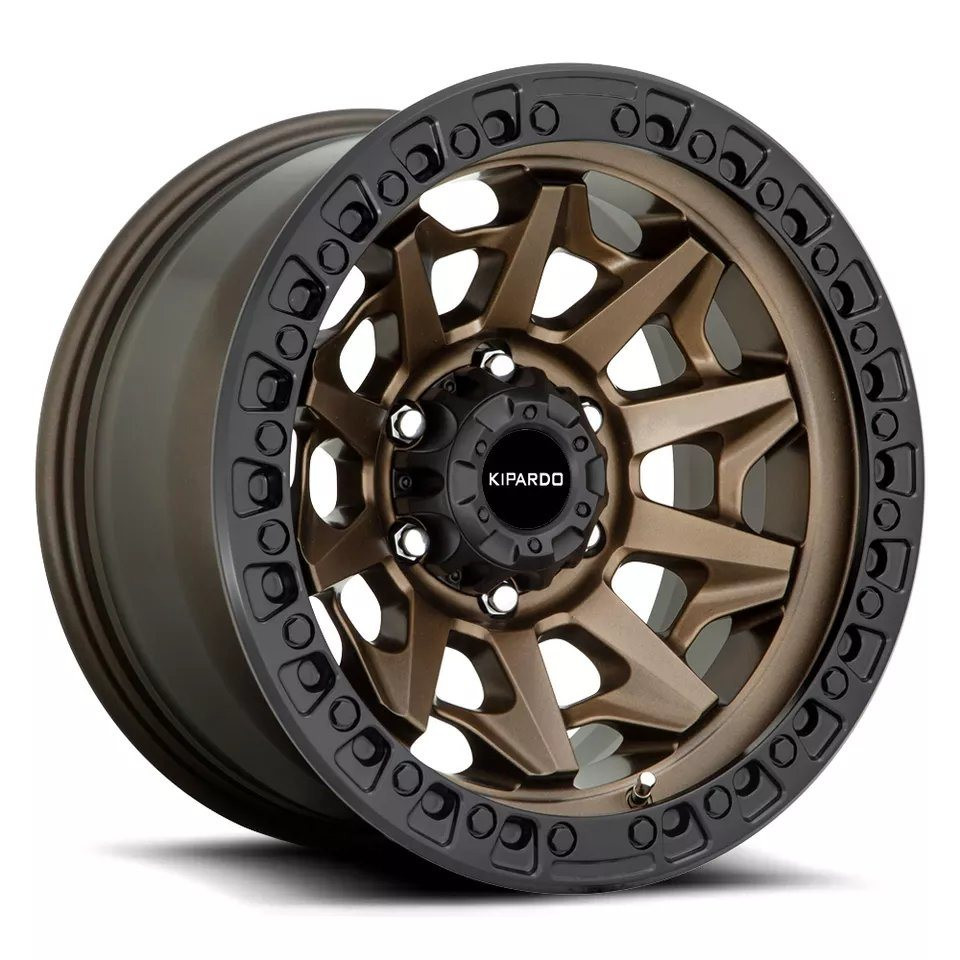 Kipardo 17X9 6 Holes PCD 6X139.7 Black Alloy Rims 17 Inch Car Aluminum Alloy Wheels Rims