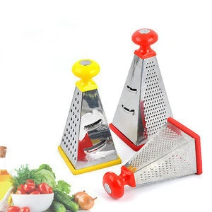 Kitchen Cooking Tools Fruit And Vegetable Tools Soft Round Four Sides Grater &amp; Zester With Box Design